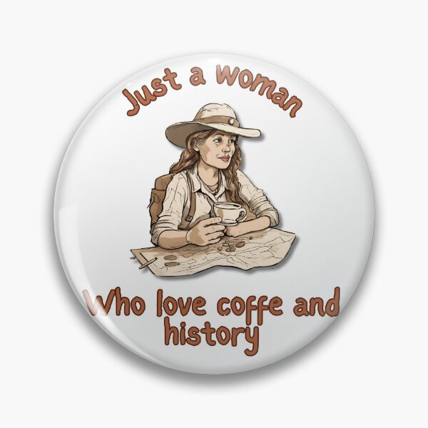 Item preview,  Just a woman who loves coffee and history - Design for a cool girl who loves books and coffee designed and sold by Carola-art.