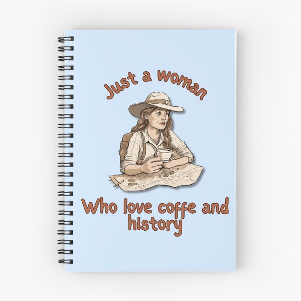Item preview,  Just a woman who loves coffee and history - Design for a cool girl who loves books and coffee designed and sold by Carola-art.