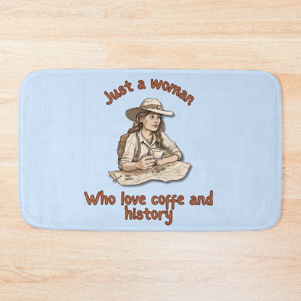 Item preview,  Just a woman who loves coffee and history - Design for a cool girl who loves books and coffee designed and sold by Carola-art.