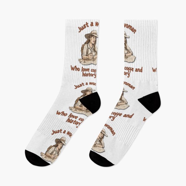 Item preview,  Just a woman who loves coffee and history - Design for a cool girl who loves books and coffee designed and sold by Carola-art.