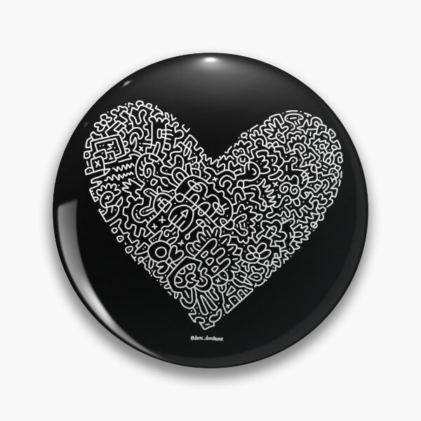Item preview, Black Heart of Doodles designed and sold by Demi-doodles.