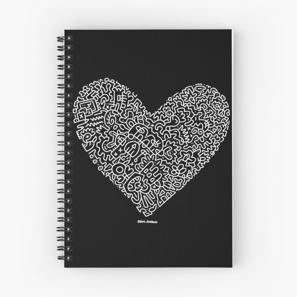 Item preview, Black Heart of Doodles designed and sold by Demi-doodles.