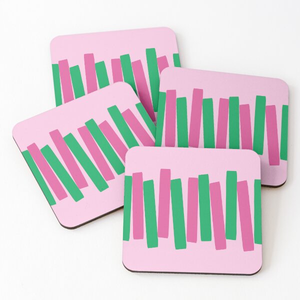 Item preview, Atomic Age Big Funky Blocks Rosa, Verde designed and sold by trdstudio.