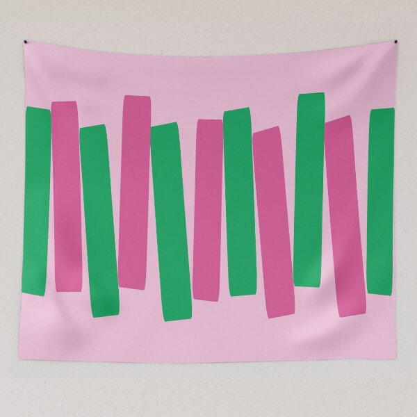 Item preview, Atomic Age Big Funky Blocks Rosa, Verde designed and sold by trdstudio.