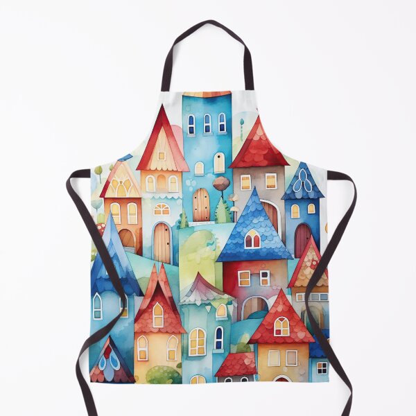 Item preview, Quirky Charm: Colorful Village designed and sold by LittleLuvies.