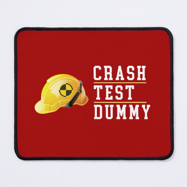 Item preview, Crash Test Dummy Yellow Safety Helmet with White Light Text and Yellow Line Separated designed and sold by activlifewear.