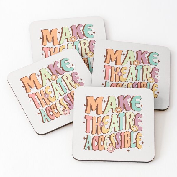 Item preview, Make Theatre Accessible Retro Groovy Design designed and sold by HalloweenGift.