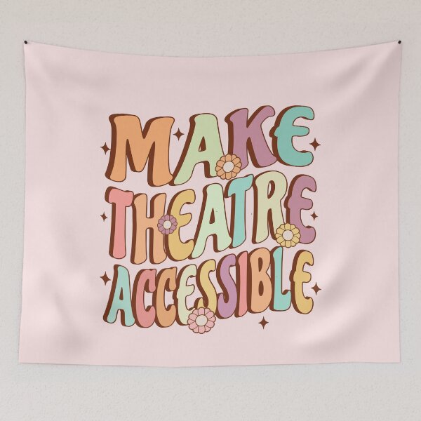 Item preview, Make Theatre Accessible Retro Groovy Design designed and sold by HalloweenGift.