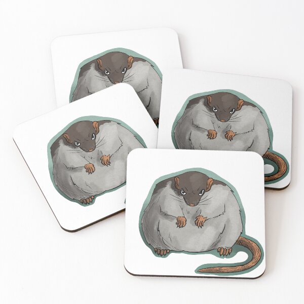 Item preview, Round rat designed and sold by RootSpellStudio.