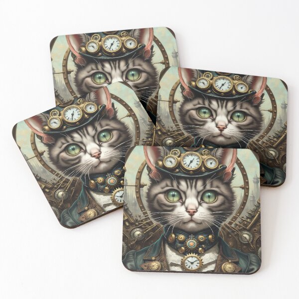 Item preview, Steampunk'd Cat designed and sold by CherryBlack.