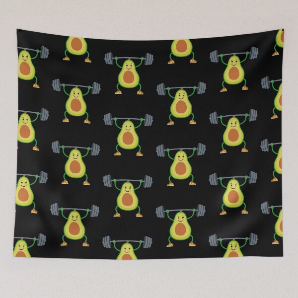 Item preview, Avocado Powerlifting Weightlifting Gift Gym Food Lover Vegan designed and sold by EmiAndMike.