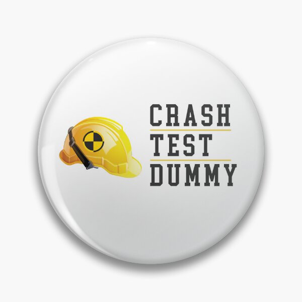Item preview,  Crash Test Dummy Yellow Safety Helmet with Black Dark Text and Yellow Line Separated designed and sold by activlifewear.