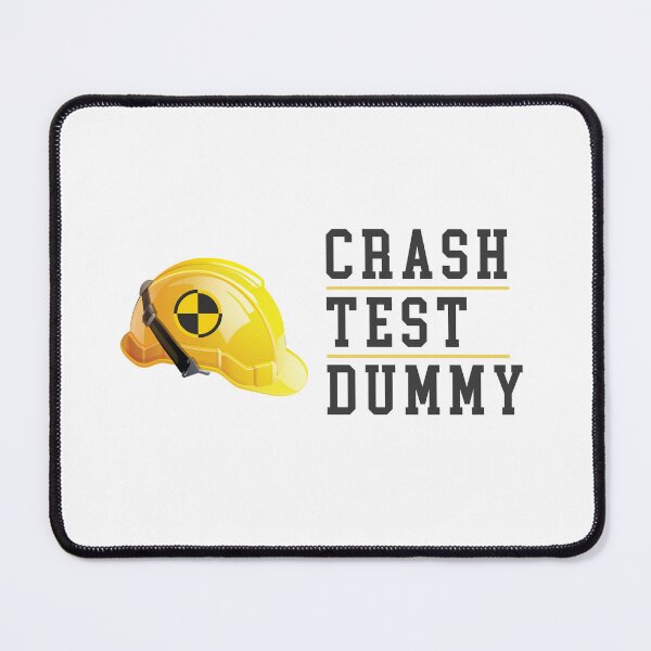 Item preview,  Crash Test Dummy Yellow Safety Helmet with Black Dark Text and Yellow Line Separated designed and sold by activlifewear.