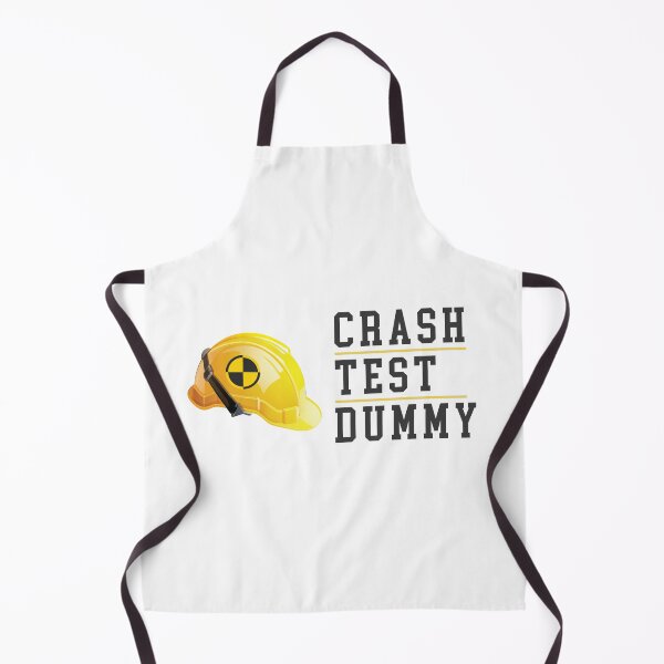 Item preview,  Crash Test Dummy Yellow Safety Helmet with Black Dark Text and Yellow Line Separated designed and sold by activlifewear.