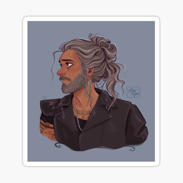 Blackbeard Illustration Sticker