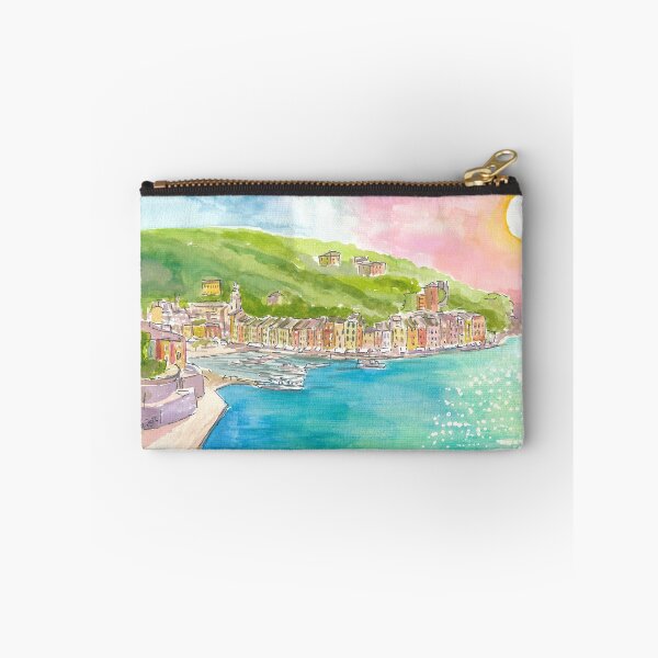 Item preview, Portofino waterfront with the sun glistening in the Ligurian Sea designed and sold by artshop77.