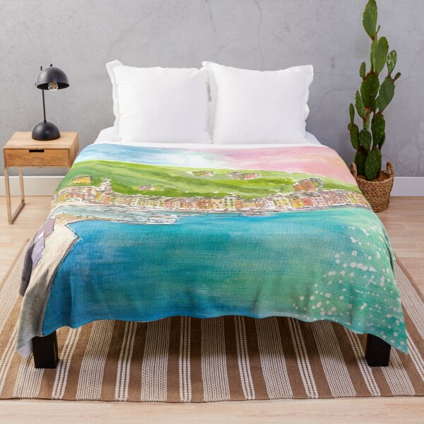 Item preview, Portofino waterfront with the sun glistening in the Ligurian Sea designed and sold by artshop77.