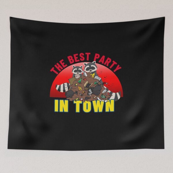 Item preview, The Best Party in Town - Raccoon Party designed and sold by Aquillashop.