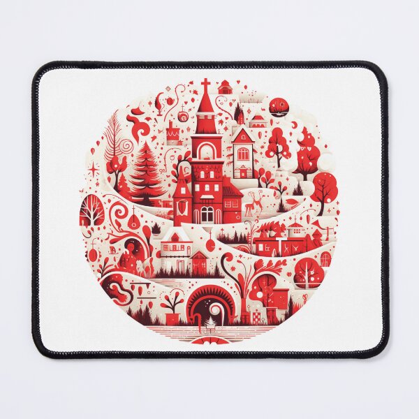 Item preview, Crimson Cityscape Christmas designed and sold by TAGARTE.