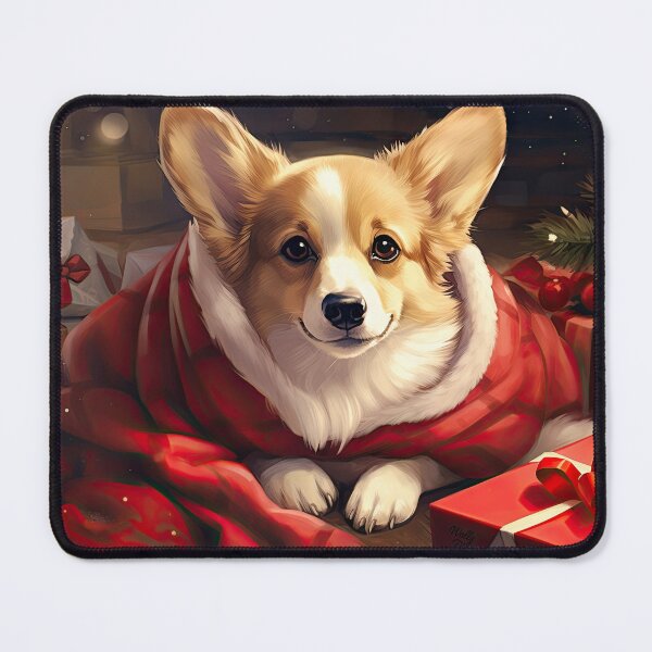 Item preview, cute Santa Claus Corgi as a Christmas dog designed and sold by WallyPink.