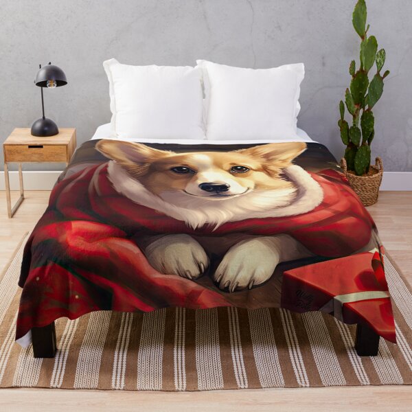 Item preview, cute Santa Claus Corgi as a Christmas dog designed and sold by WallyPink.