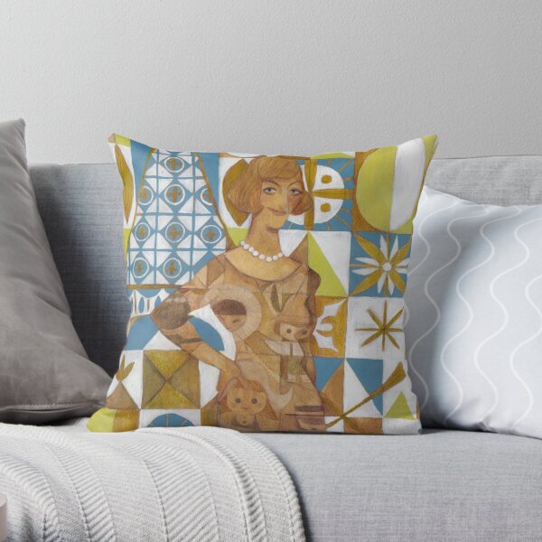 Alice in Wonderland by Mary Blair Throw Pillow