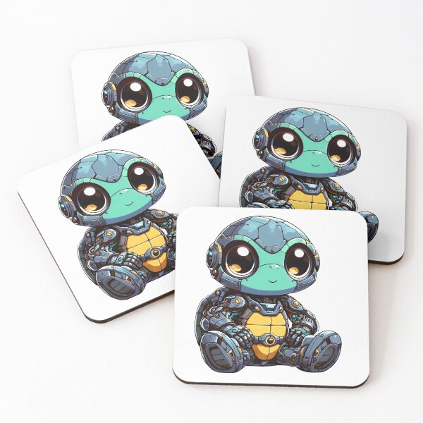 Item preview, Cute Cyberpunk Robot Turtle! designed and sold by kukamatsu.