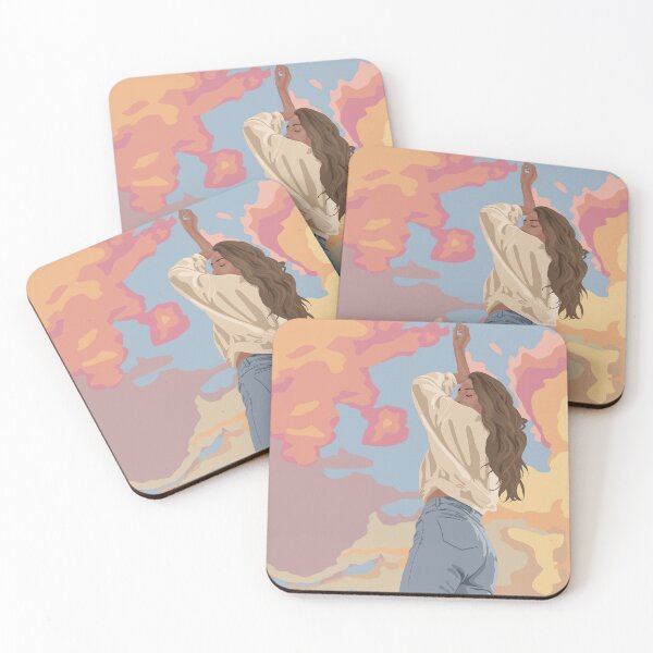 Item preview, Upward Bliss: Serene View of Girl in Pastel Sky designed and sold by vanlian.