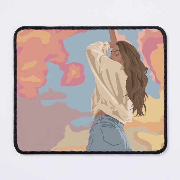 Item preview, Upward Bliss: Serene View of Girl in Pastel Sky designed and sold by vanlian.