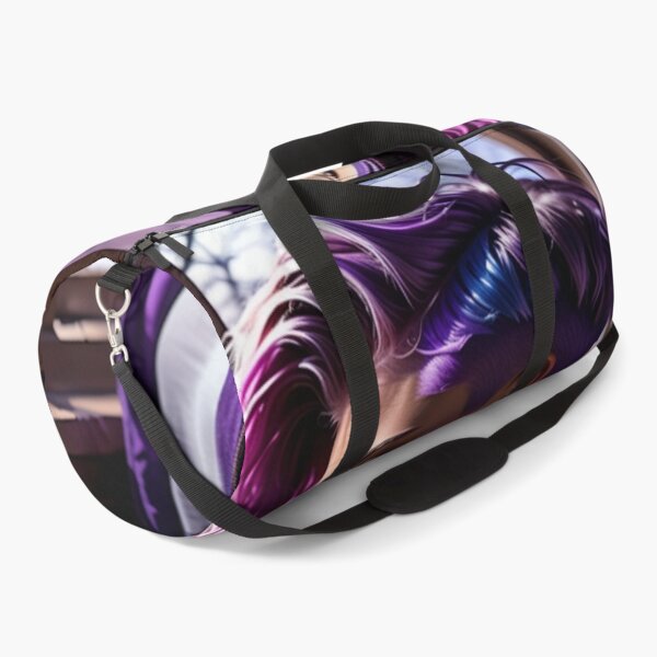 Item preview, Stunningly Beautiful Woman with Pink Purple Colorful Hair Looking Out Her Frosted Winter Window designed and sold by Butler in the Home.