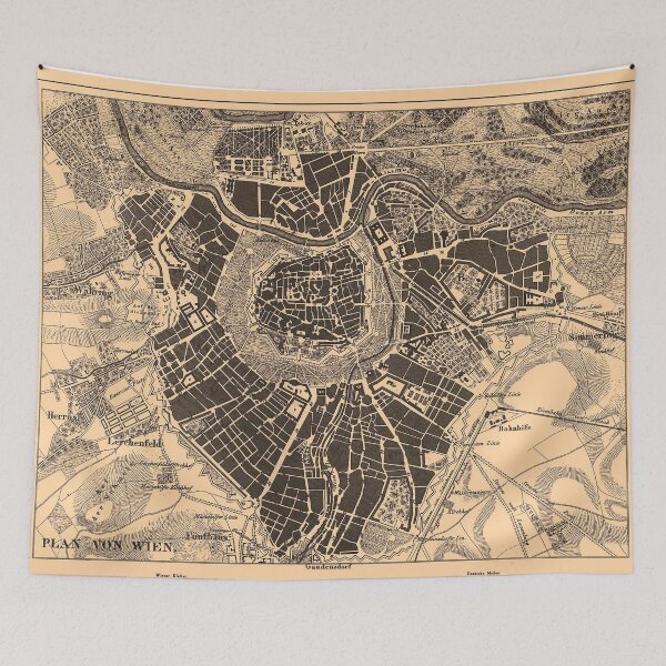 Item preview, Vintage Map of Vienna Austria (1907) designed and sold by BravuraMedia.