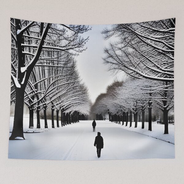 Item preview, Snowy walk in the park designed and sold by BerylBez.