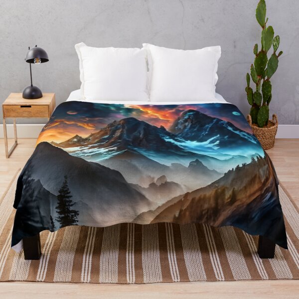 Item preview, Colorful lights in Mountain designed and sold by AbominationShop.