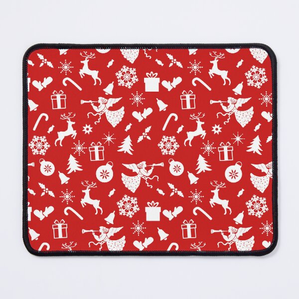 Item preview, White Christmas Elements on Red Background designed and sold by LionessLove.