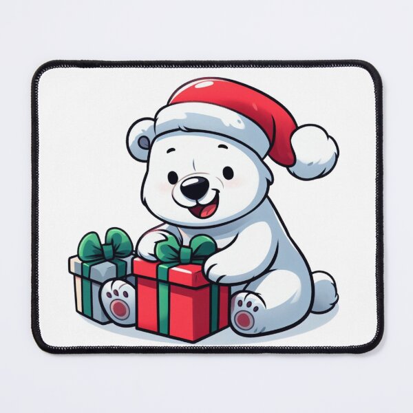 Item preview, christmas polar bear designed and sold by Animalia-.