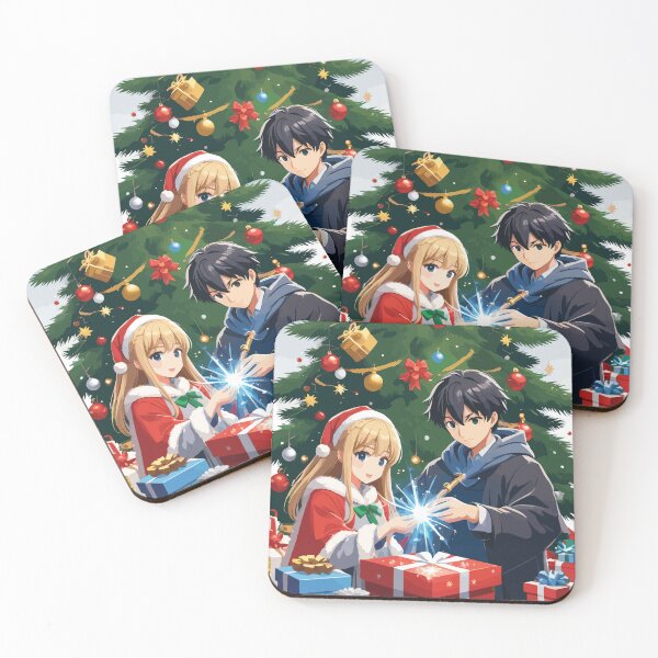 Item preview, Season of Love: Anime Couple Spreads Christmas Joy with Every Gift Unwrapped designed and sold by InkInspiratons.