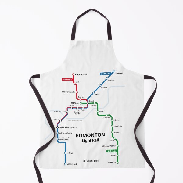Item preview, Edmonton Light Rail Map designed and sold by UrbanRail.