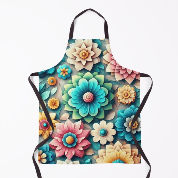 Item preview, Vibrant 3D Flowers Seamless Pattern designed and sold by OrangeMG.