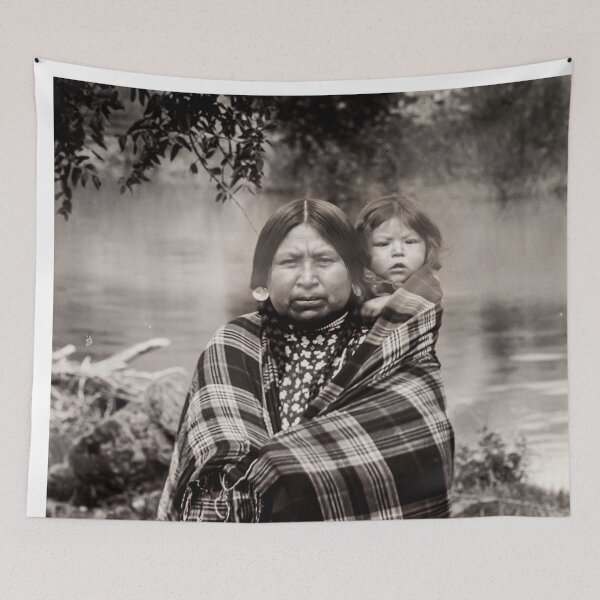 Item preview, Nez Perce Mom And Baby 1905 designed and sold by lobodelnoir.