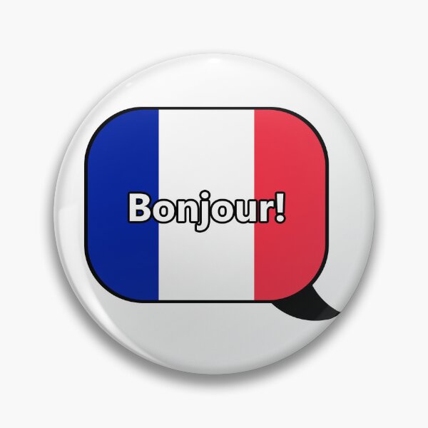 Item preview, "Hello!" French Speech Bubble designed and sold by Eusong.