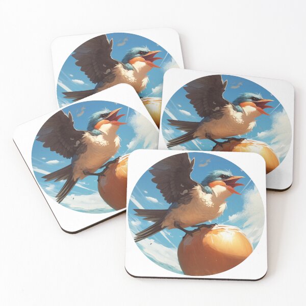 Item preview, Swallow carrying a coconut designed and sold by MendaciousMina.