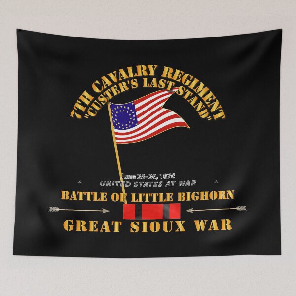 Item preview, Army - Battle Little Bighorn - 7th Cav - Indian Wars w Guidon designed and sold by Military Insignia Products.