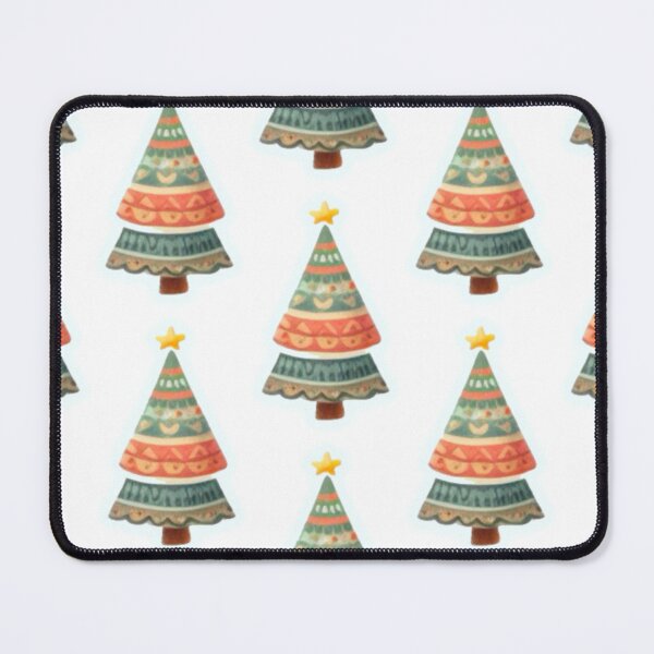 Item preview, Colorful Red and Green Christmas Tree Doodle - Christmas Tree with Ugly Sweater Pattern Watercolor Painting designed and sold by Star-Fragment.