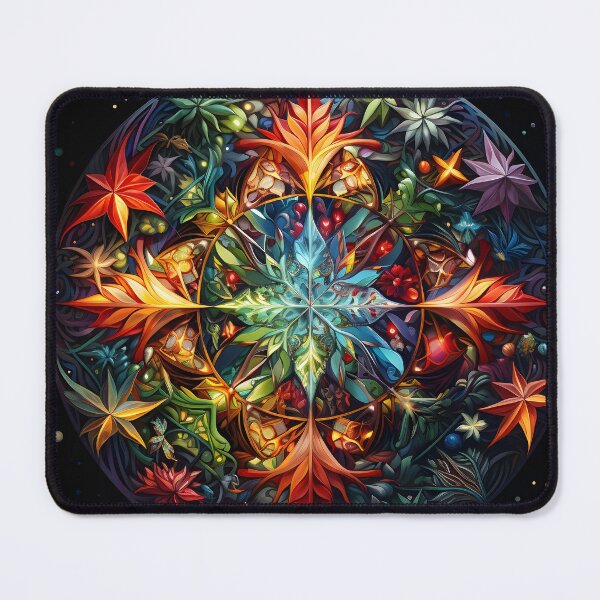 Item preview, stunning christmas Kaleidescope print designed and sold by dcrc.