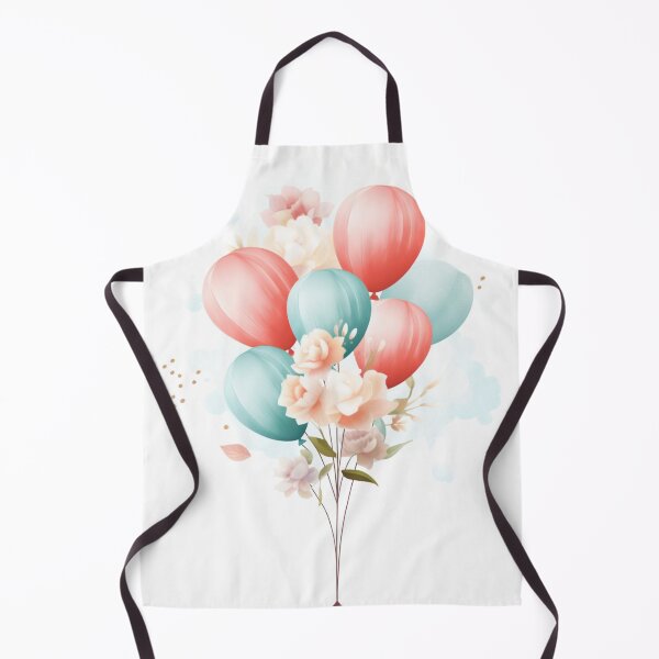 Item preview, Colorful Balloons and Flowers with Blue Clouds designed and sold by exitbird.