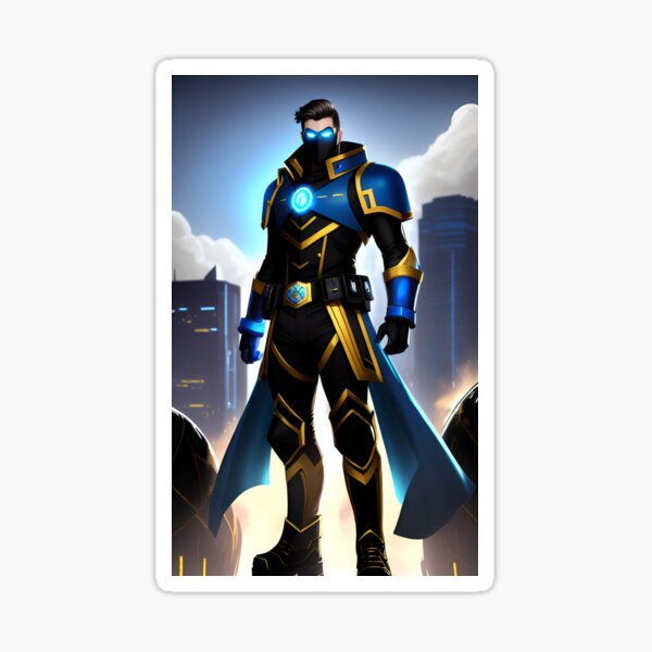 Item preview, BLUEMOON" THE NIGHT-PROTECTOR OF KNIGHTHAVEN-CITY DEDICATES HIS LIFE TO THE DEFENSE OF OTHERS IN THE NEED OF A HERO. designed and sold by DocInfinitude.