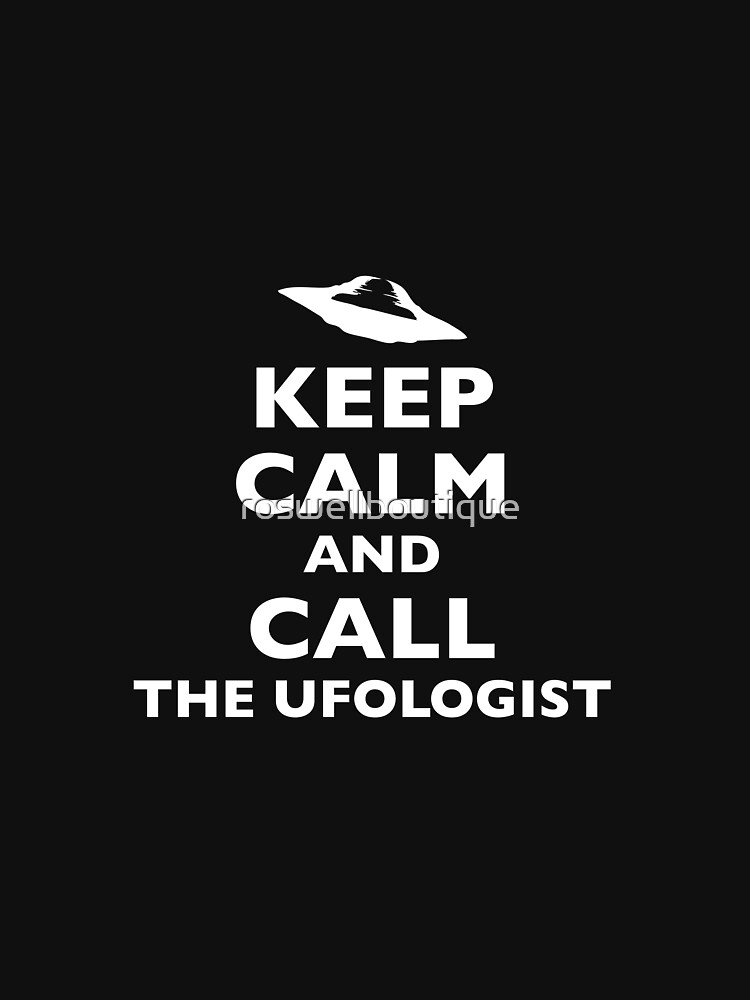 Thumbnail 7 of 7, Classic T-Shirt, UFO keep calm designed and sold by roswellboutique.