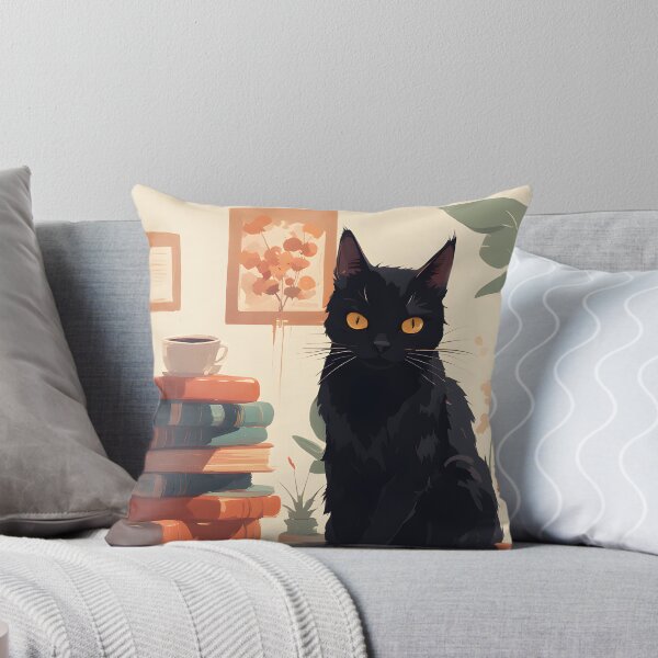 Item preview, meow coffee and books designed and sold by Catophile.