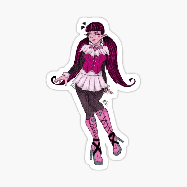 Draculaura Monster High Sticker for Sale by PomPomAmy