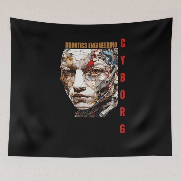 Item preview, Cyborg Face, Science Fiction designed and sold by YolaShopOnline.